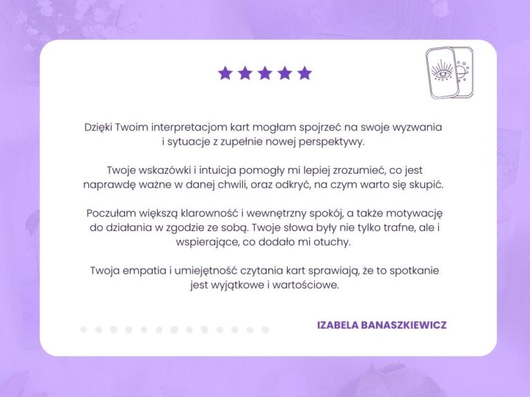 Opinia na temat sesji online Rozmowy z kartami