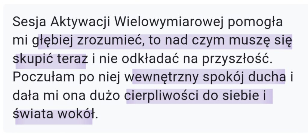 Aktywacja wielowymiarowa opinia