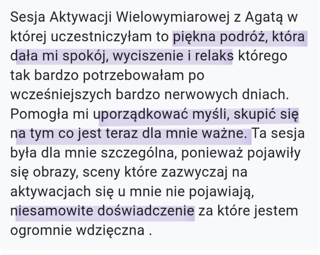 Aktywacja wielowymiarowa opinia