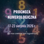 Prognoza numerologiczna na tydzień 17-23 sierpnia 2026 z numerami od 1 do 9 w tle